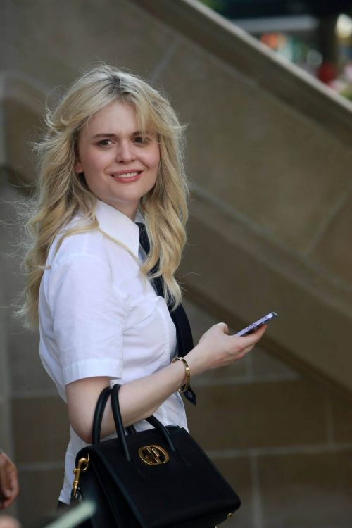 Emily Alyn Lind on the Set of Gossip Girl Reboot in New York 06/30/2021 7