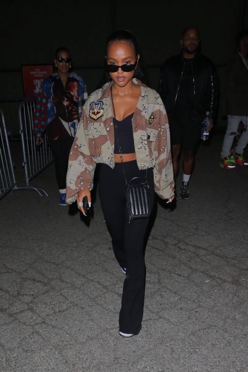 Karrueche Tran night out at Space Jam Party in the Park in Valencia 06/30/2021 9