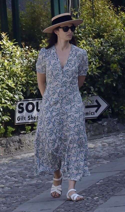 Mia Maestro seen in Beautiful Dress Out on Vacation in Portofino 06/30/2021 5