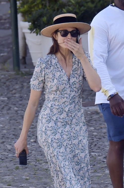 Mia Maestro seen in Beautiful Dress Out on Vacation in Portofino 06/30/2021 6