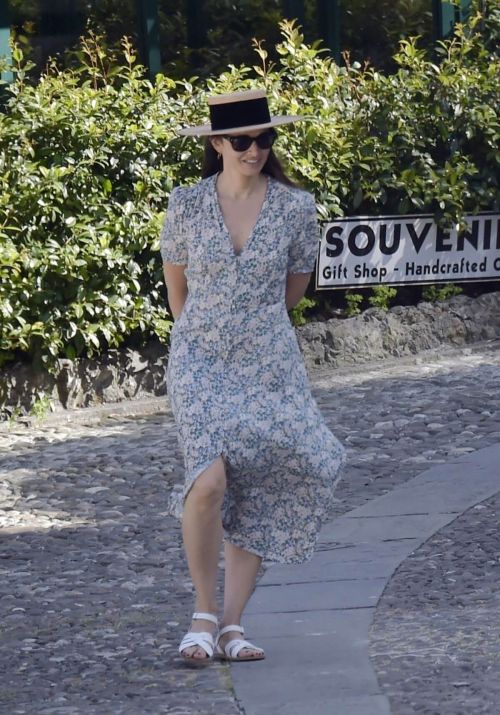 Mia Maestro seen in Beautiful Dress Out on Vacation in Portofino 06/30/2021 5