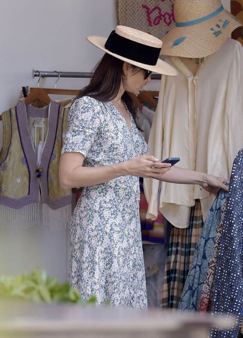 Mia Maestro seen in Beautiful Dress Out on Vacation in Portofino 06/30/2021 6