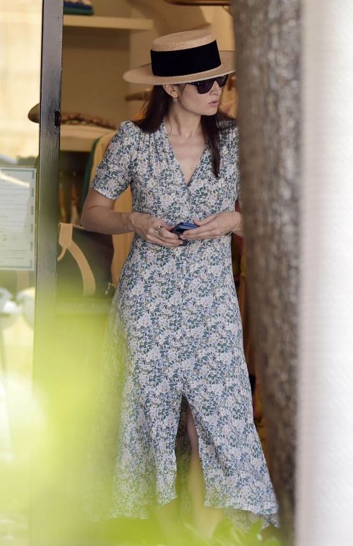 Mia Maestro seen in Beautiful Dress Out on Vacation in Portofino 06/30/2021 8