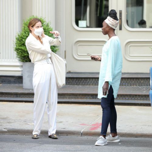 Michelle Monaghan and Anna Diop on the Set of Nanny in New York 06/29/2021