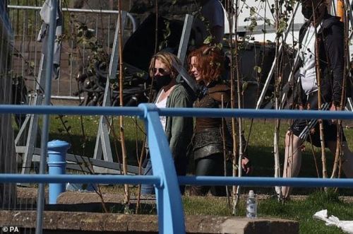 Michelle Rodriguez on the Set of Dungeons & Dragons in Ireland 06/30/2021 3