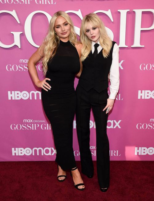 Natalie and Emily Alyn Lind attends Gossip Girl Premiere at Spring Studios in New York 06/30/2021