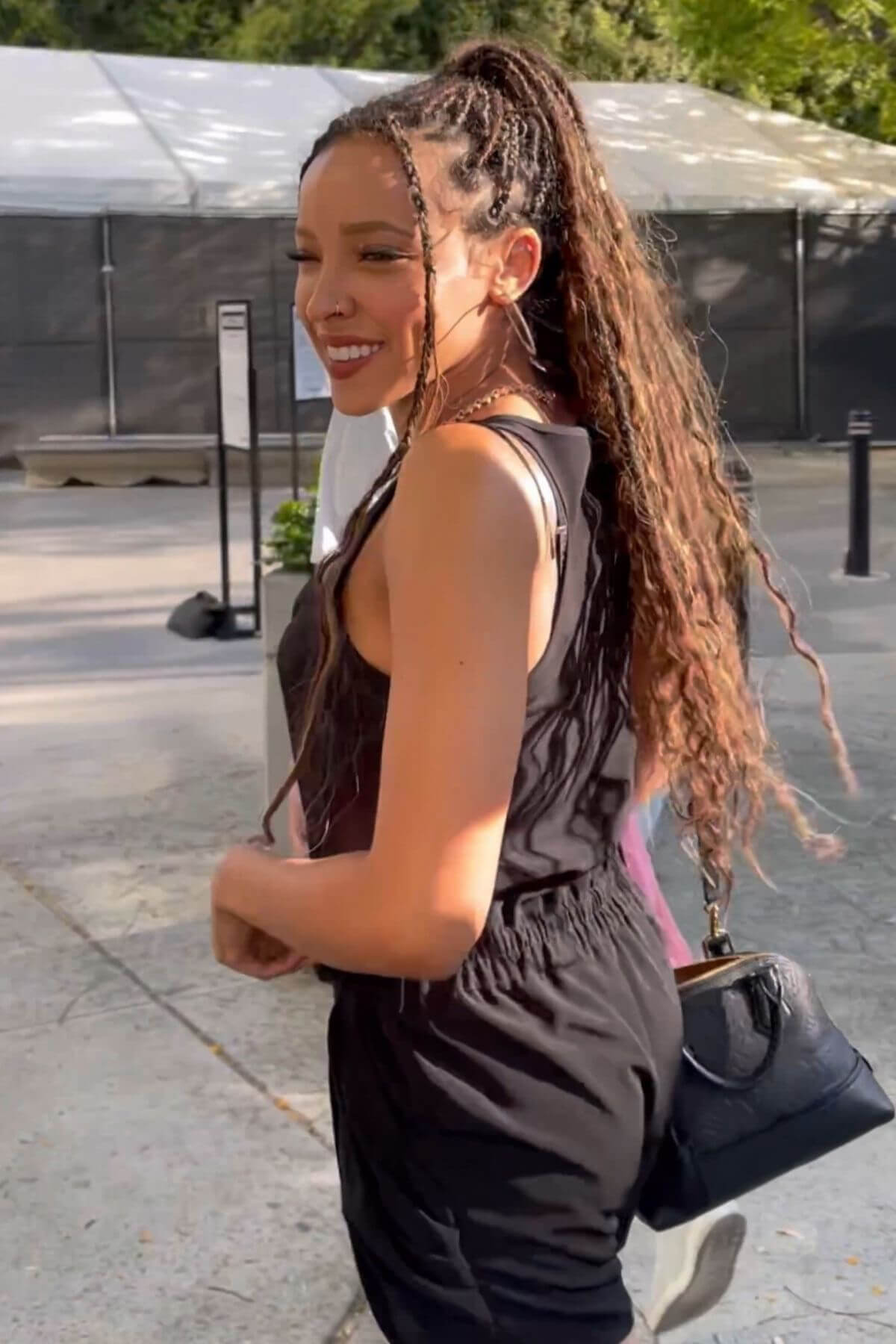 Tinashe Arrives at Clippers Game at Staples Center in Los Angeles 06/30/2021