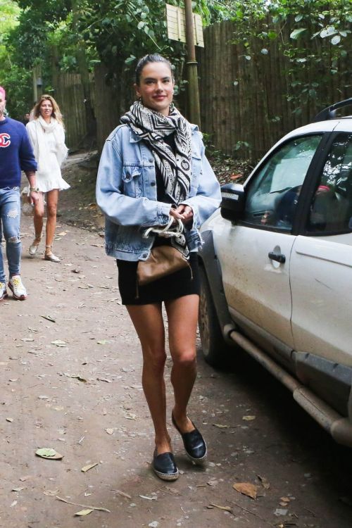 Alessandra Ambrosio Out with Friends in Trancoso 08/02/2021