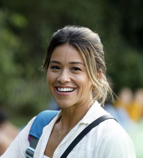 Gina Rodriguez and Liza Koshy on the Set of Players in Brooklyn 08/02/2021 3