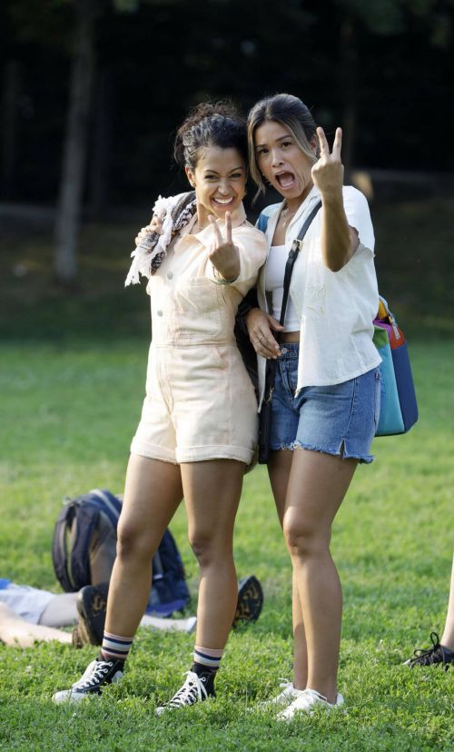 Gina Rodriguez and Liza Koshy on the Set of Players in Brooklyn 08/02/2021 5