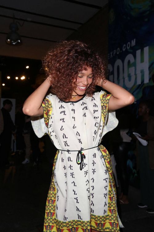 Izzy Bizu attends Van Gogh Immersive Experience Private View in London 08/03/2021 7