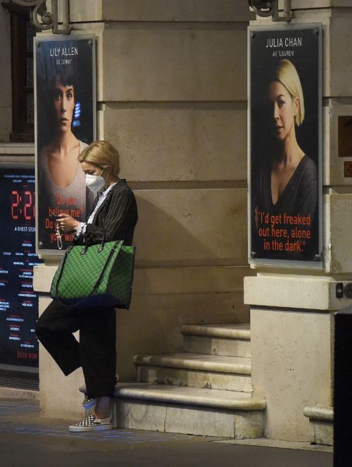 Julia Chan waits Her Vehicle Night Out in London 08/03/2021 4