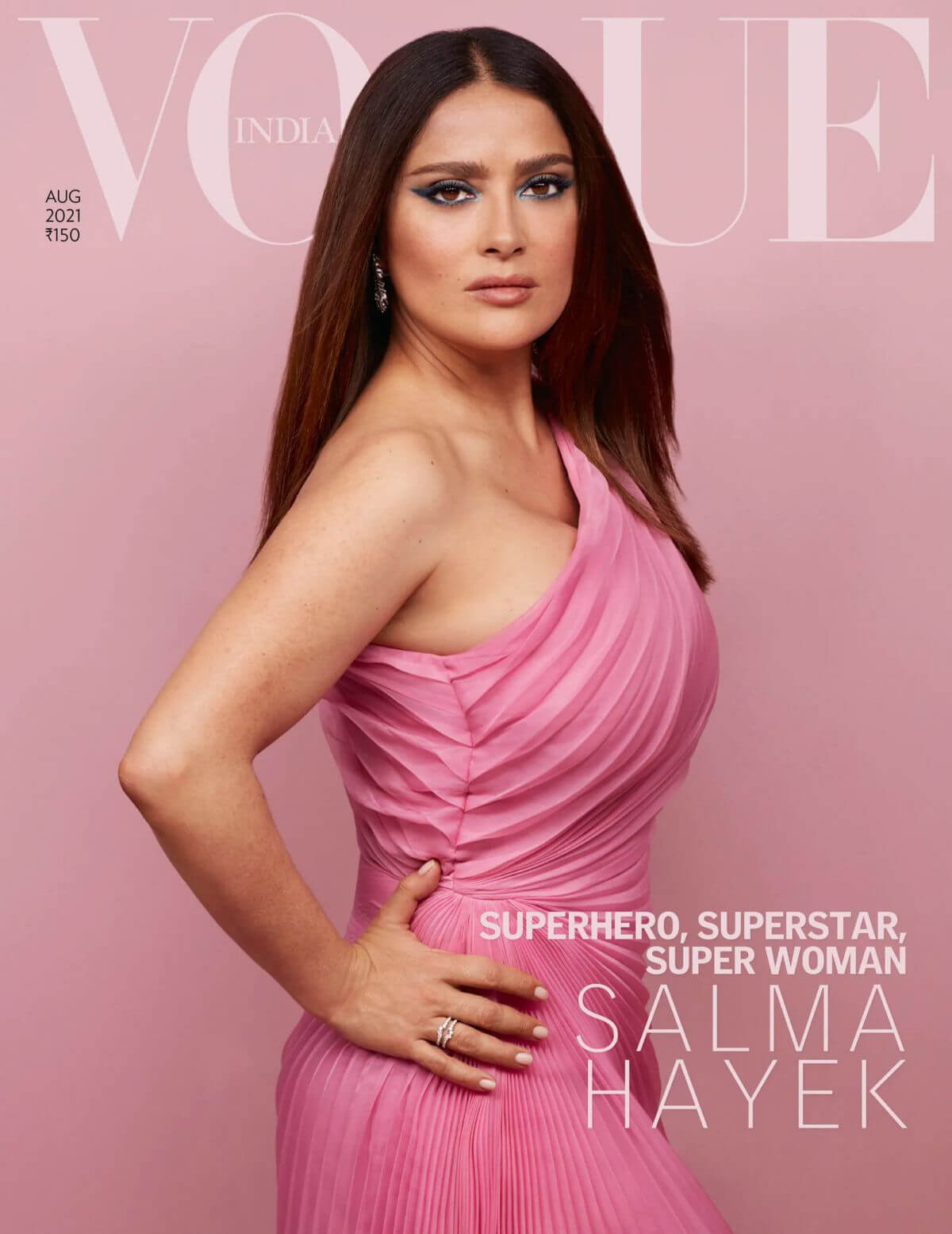 Mexican Actress Salma Hayek Photoshoot for Vogue Magazine, India August 2021