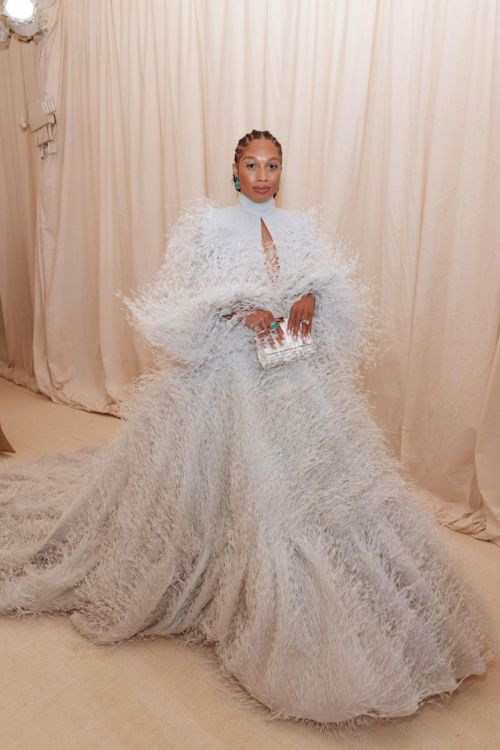 Allyson Felix Makes Met Gala Debut In Fendi Gown in New York 09/13/2021 3