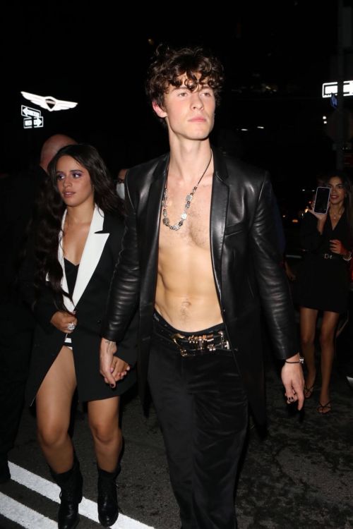 Camila Cabello and Shawn Mendes Arriving at Met Gala Afterparty in New York 09/13/2021