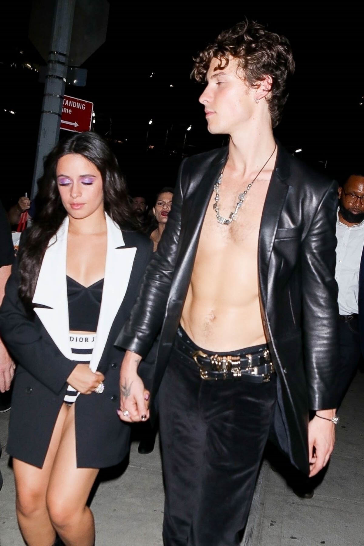 Camila Cabello and Shawn Mendes Arriving at Met Gala Afterparty in New York 09/13/2021