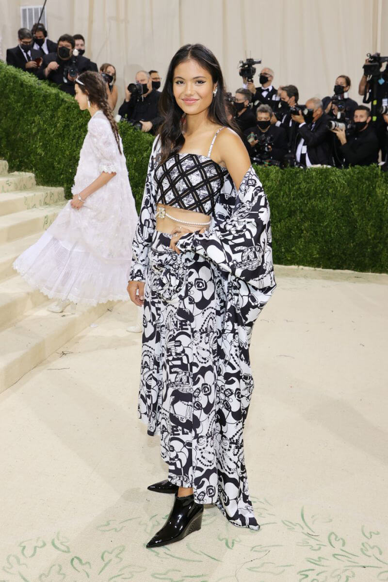 Emma Raducanu Attends 2021 Met Gala in New York 09/13/2021