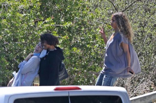 Halle Berry Filming Commercial for Sweaty Betty Workout Clothes in Malibu 09/14/2021 1