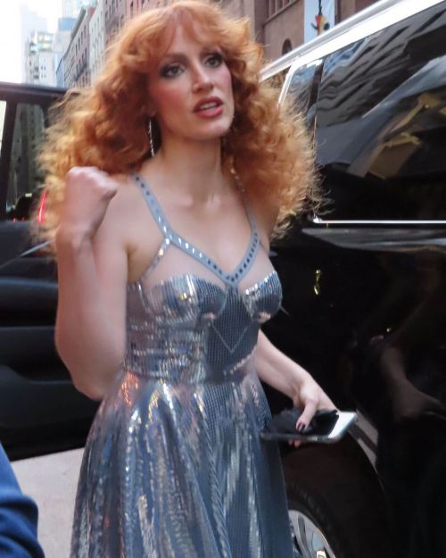 Jessica Chastain Heading to Forgiven Premiere at SVA, New York 09/14/2021 2