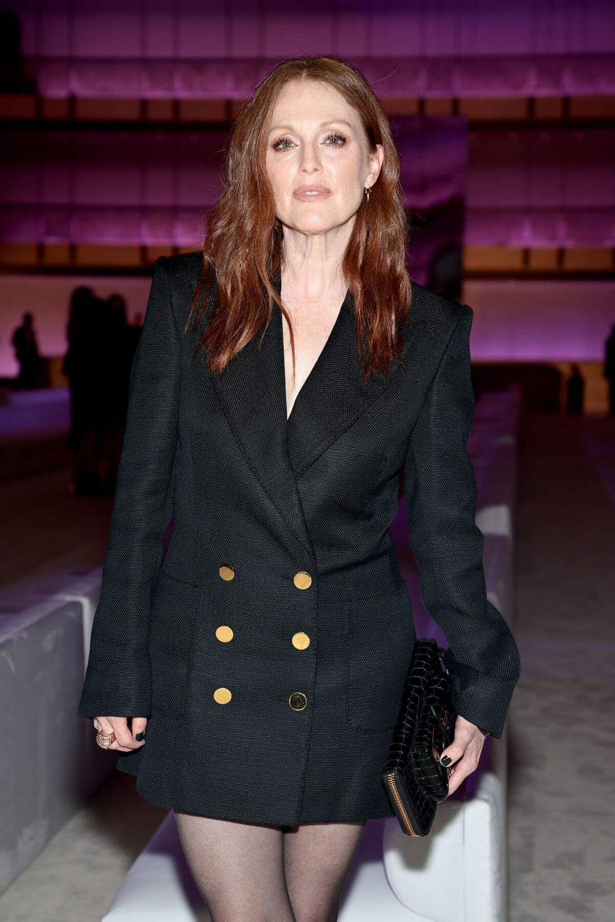 Julianne Moore Attends Tom Ford Fashion Show in New York 09/12/2021