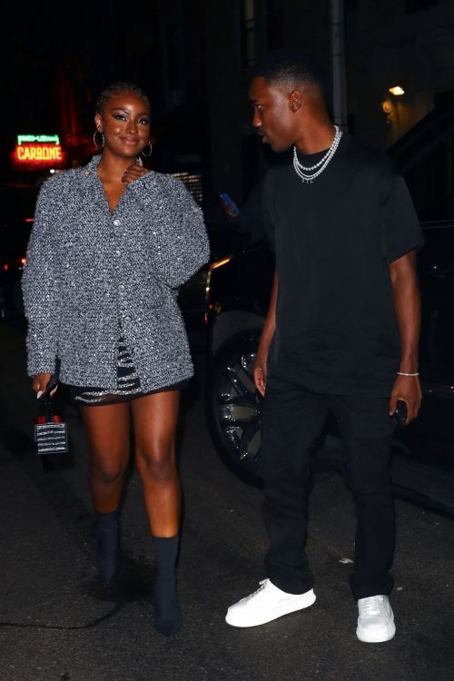 Justine Skye and Giveon Seen at Carbone in New York 09/14/2021 2