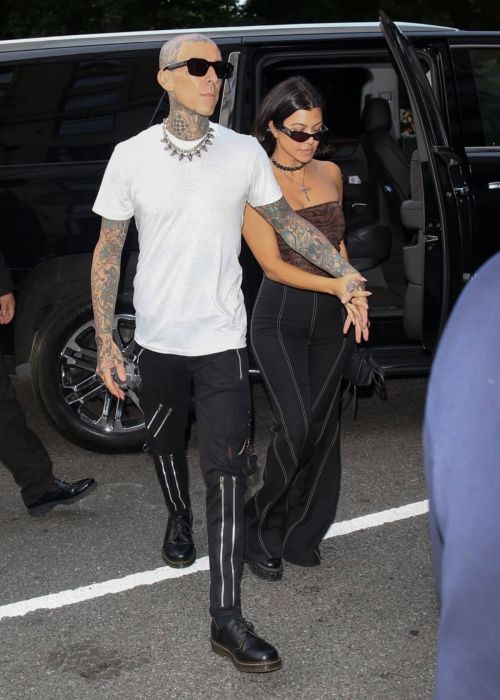 Kourtney Kardashian and Travis Barker Arrives at Ritz-Carlton Hotel in New York 09/13/2021 3