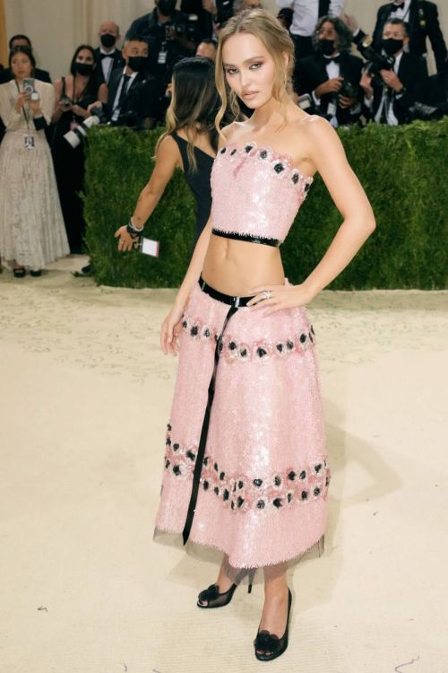 Lily-Rose Depp Attends 2021 Met Gala in New York 09/13/2021 11
