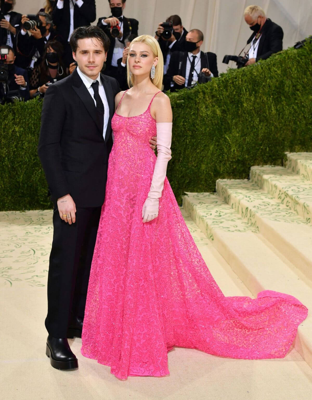 Nicola Peltz and Brooklyn Beckham Attends 2021 Met Gala in New York 09/13/2021