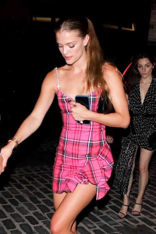 Nina Agdal Heading to a Met Gala Afterparty in New York 09/13/2021