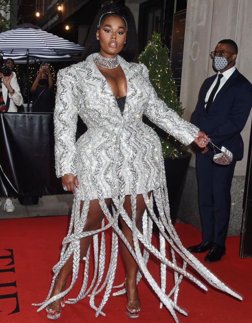 Precious Lee Brings Silver in 2021 Met Gala in New York 09/13/2021 2