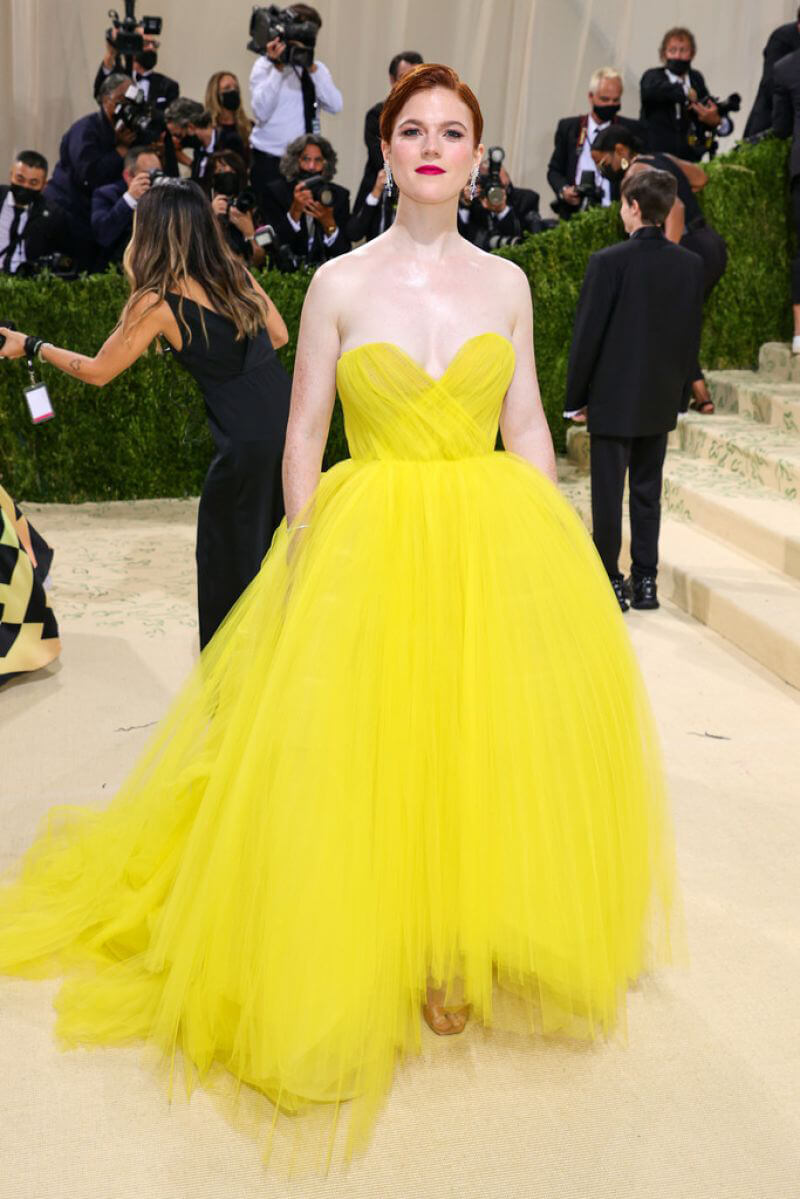 Rose Leslie Attends 2021 Met Gala in New York 09/13/2021