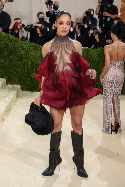Tessa Thompson Attends 2021 Met Gala in New York 09/13/2021 2