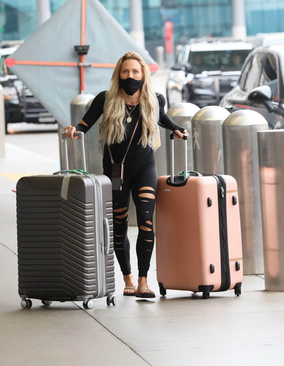 Braunwyn Windham-Burke at LAX Airport in Los Angeles 09/27/2021