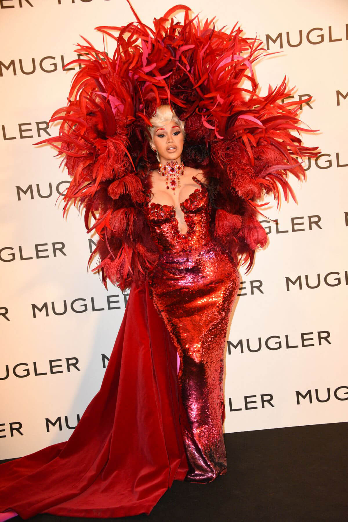 Cardi B at Thierry Mugler: Couturissime Exhibition Opening Ceremony in Paris 09/28/2021 2