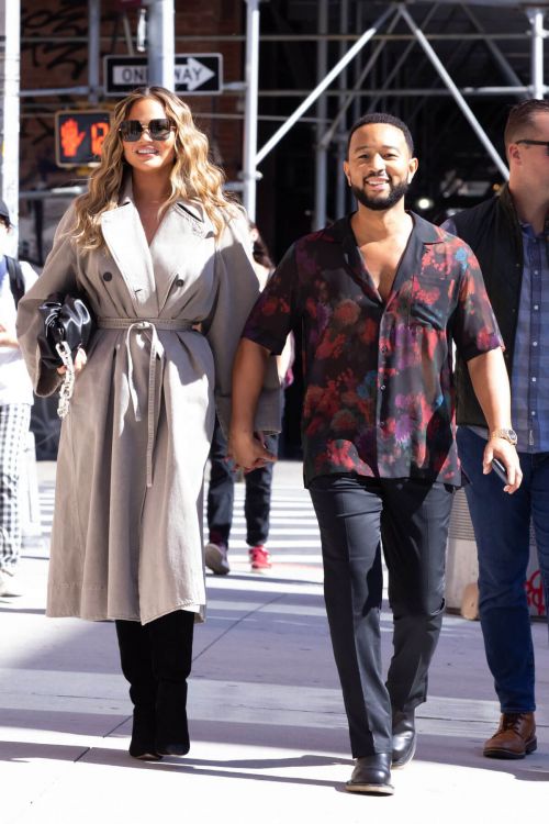 Chrissy Teigen and John Legend Day Out in New York 09/27/2021 1