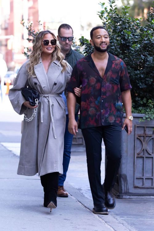 Chrissy Teigen and John Legend Day Out in New York 09/27/2021 6