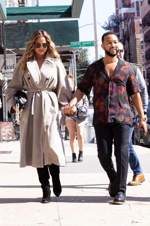 Chrissy Teigen and John Legend Day Out in New York 09/27/2021 3