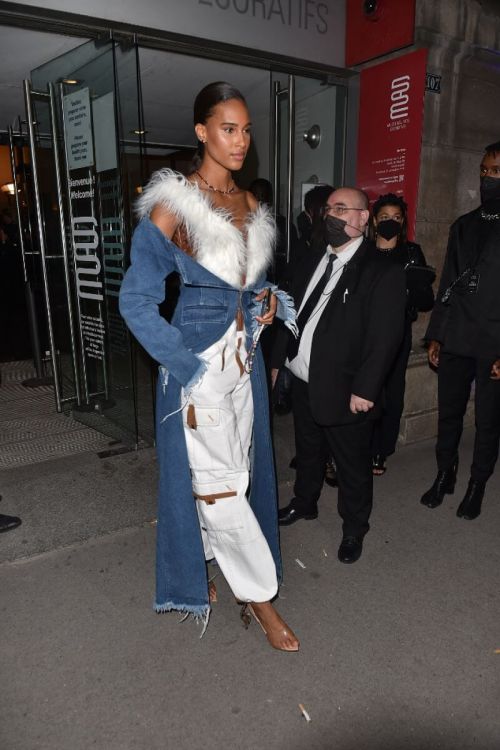 Cindy Bruna Leaves No Time To Die After-Party in London 09/28/2021