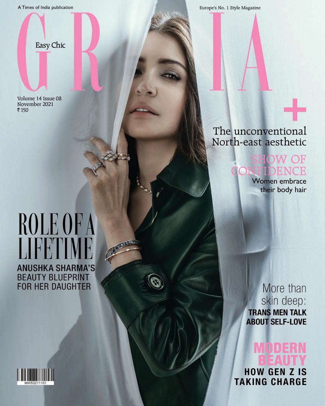 Anushka Sharma Photoshoot in Grazia India Magazine, November 2021 Issue