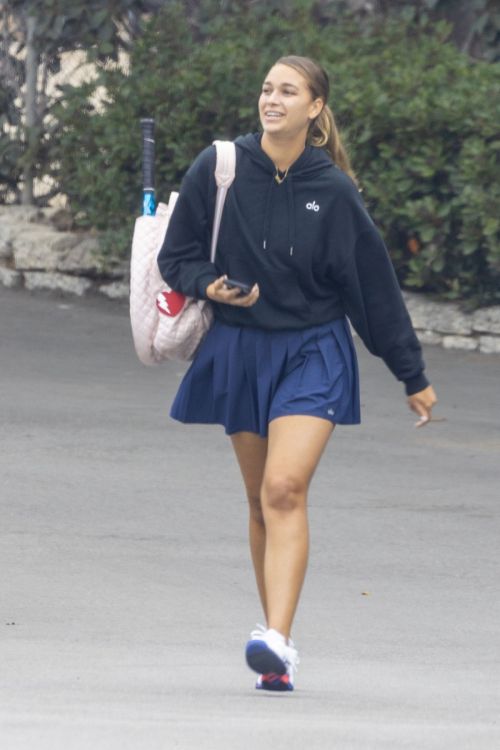 April Love Geary flashes her Legs in Short Skit leaves a Tennis Match in Malibu 11/19/2021 1