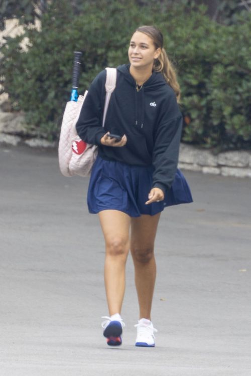 April Love Geary flashes her Legs in Short Skit leaves a Tennis Match in Malibu 11/19/2021 4