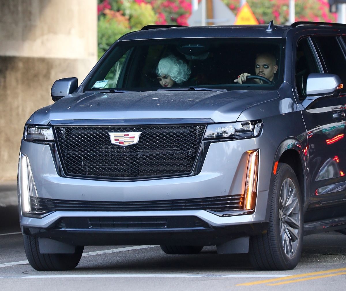 Ashlee Simpson and Evan Ross Out Driving for  2021 Halloween 10/31/2021