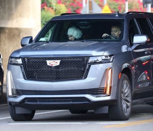 Ashlee Simpson and Evan Ross Out Driving for  2021 Halloween 10/31/2021 1