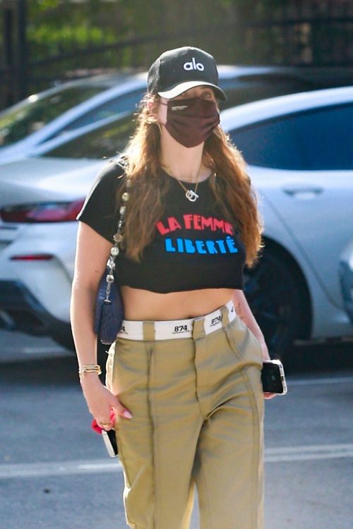 Ashley Benson flashes her toned abs Out for Coffee in Los Feliz 11/04/2021