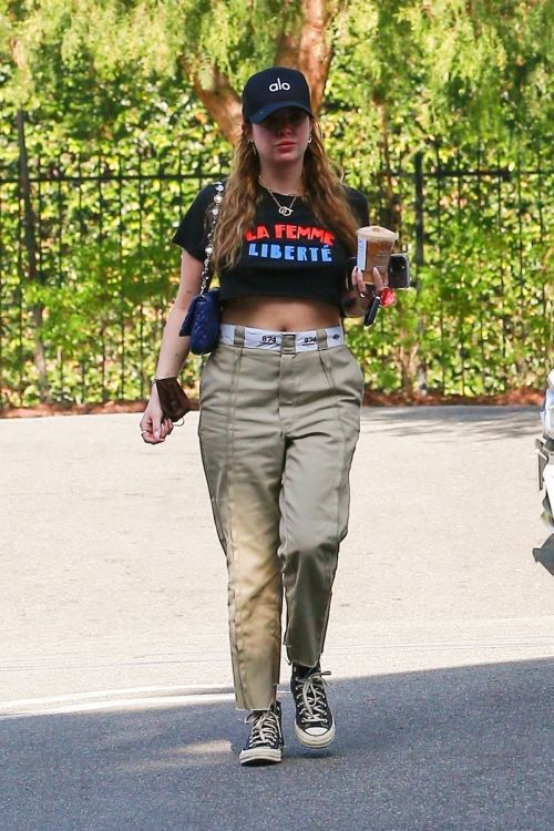 Ashley Benson flashes her toned abs Out for Coffee in Los Feliz 11/04/2021 4