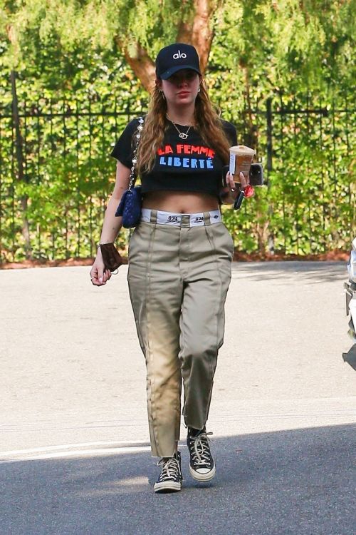Ashley Benson flashes her toned abs Out for Coffee in Los Feliz 11/04/2021 2