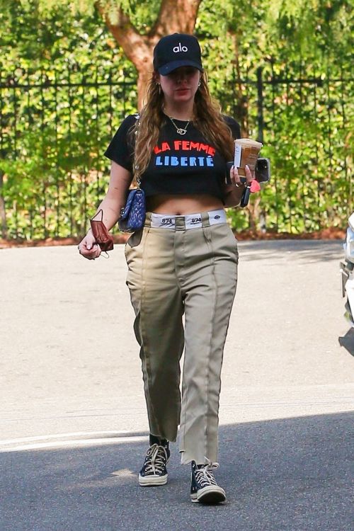 Ashley Benson flashes her toned abs Out for Coffee in Los Feliz 11/04/2021 3