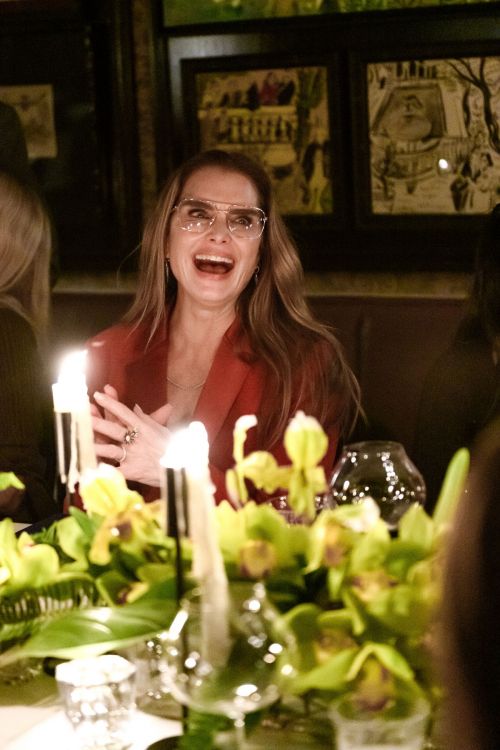Brooke Shields at Bird in Hand Wine Dinner at Carlyle Hotel New York 11/18/2021