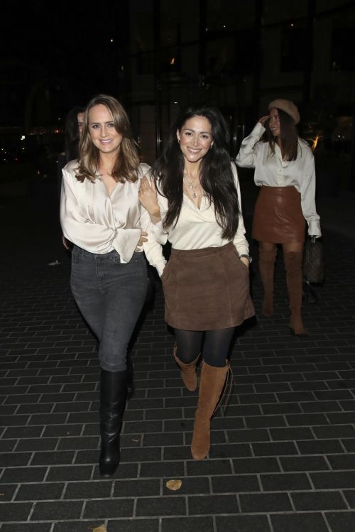 Casey Batchelor Night Out with Friends at Nobu Restaurant in London 11/19/2021