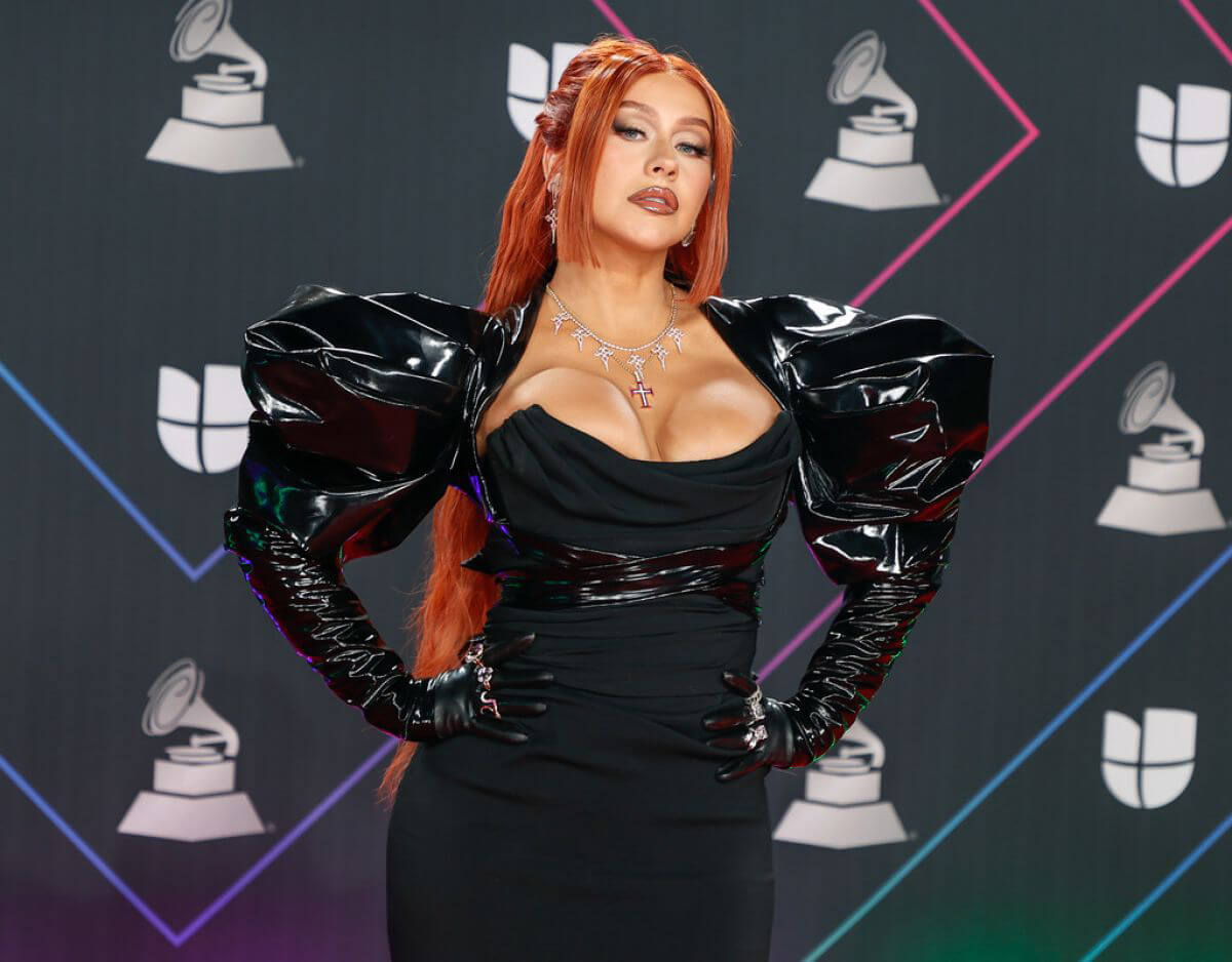 Christina Aguilera at 22nd Annual Latin Grammy Awards in Las Vegas 11/18/2021